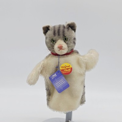 Steiff Archiv! Steiff 6660/17 Handpuppe Katze aus 1975 17 cm Mohair