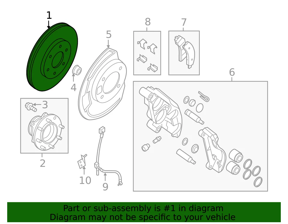 Genuine Nissan Rotor 40206-1PA1B Foto 3 de 3