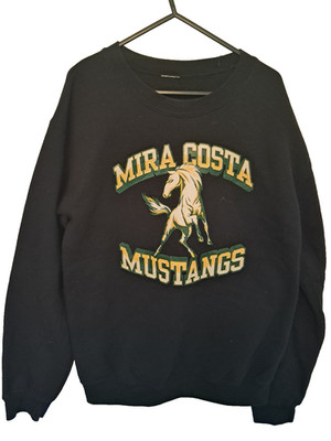 Mira Costa High School Mustangs Graphic Print schwarz Sweatshirt Gr. S BRANDNEU