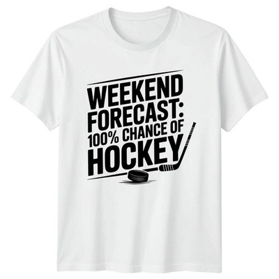 Weekend Forecast Herren T-Shirt Hockey Geschenk für Ihn