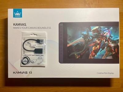 Huion Kamvas 13 Graphics Drawing Pen Tablet - Black (GS1331)
