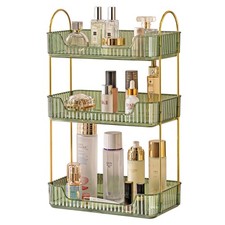 3 Tier Bathroom Organizer Countertop Makeup Perfume Tray Skincare Organizer f...