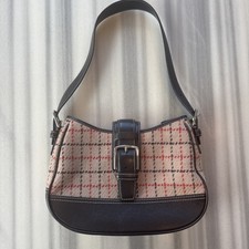 Vintage Coach Hampton Hobo Shoulder Bag Brown And Red