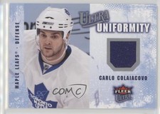2008-09 Fleer Ultra Uniformity Carlo Colaiacovo #UA-CC 3bs