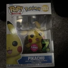Funko Pop! Vinyl: Pokémon Pikachu (Flocked) (Exclusive) #553 Ships W/ Protector