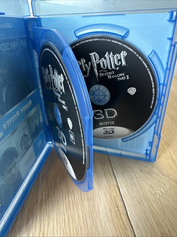 Harry Potter Deathly Hallows Part 1 & 2 3D Only Blu-rays Pre Owned - Image 4 of 4