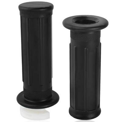 Throttle Grip Set For PW50 Peewee Motorcycle Motorbike Rubber Plastic Black 94mm