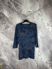 Gudrun Sjoden Floral Long Sleeve Shirt Dress Size XL