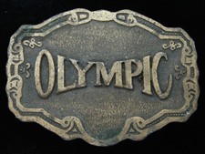 QF07124 VINTAGE 1970s  OLYMPIC  UNKNOWN MISCELLANEOUS COMPANY BELT BUCKLE