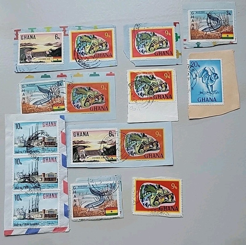 GHANA Postage Stamps 1966-1984. 15 Stamps. 
