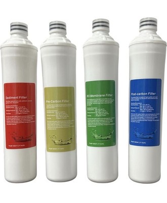 4 Pack Quick-Change Push Button Water Filter Set,  for Premier RO Pure System