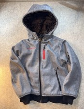 Weatherproof Boys Size 7 Gray Double Lined Double Zip Winter Coat