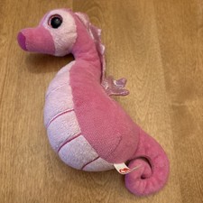 Ty Beanie Babies Majestic Seahorse Plush Pink Sparkly Fins 6  Collectible Toy