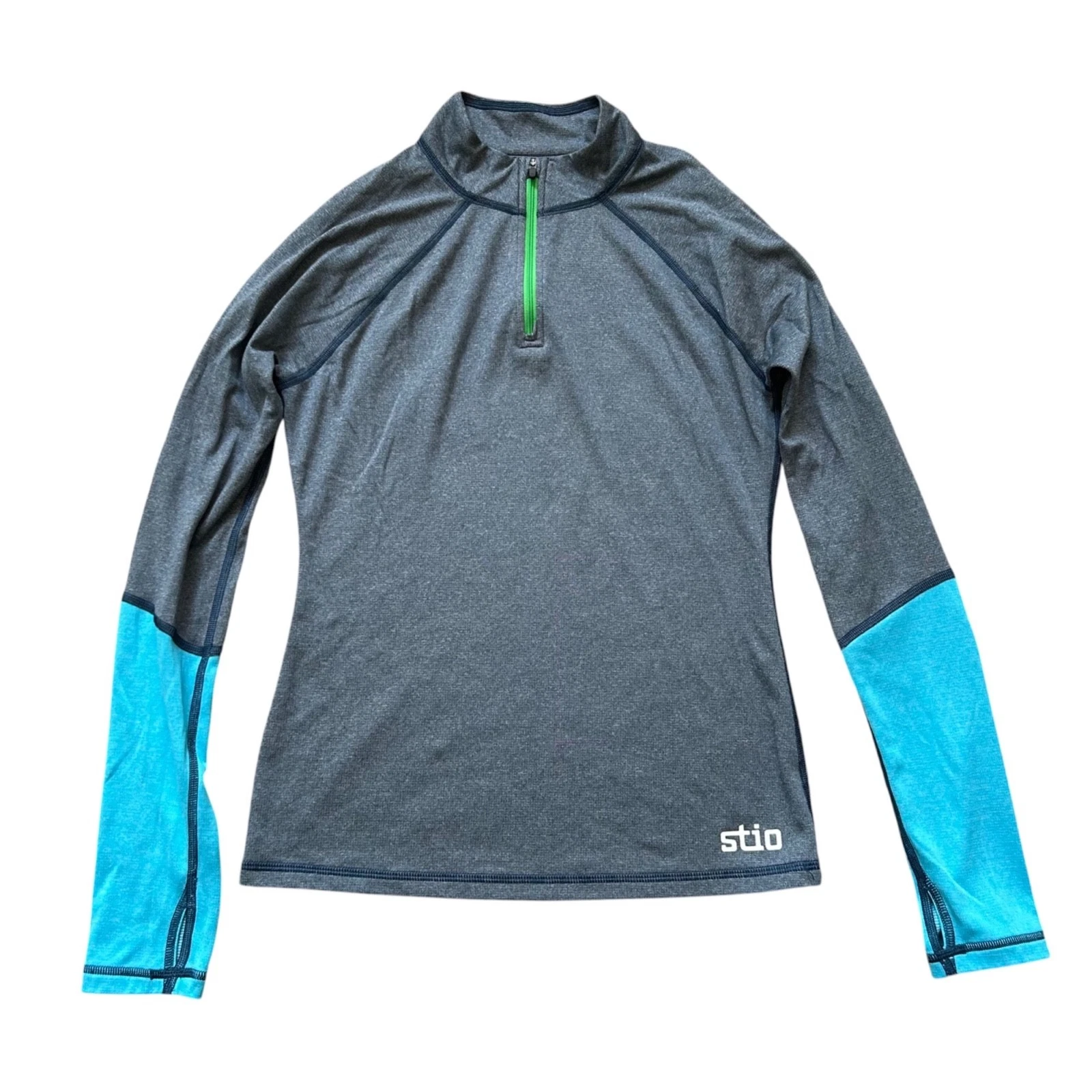Stio Basis Power Wool Quarter Zip Neck Base Layer Womens Small Performance Top