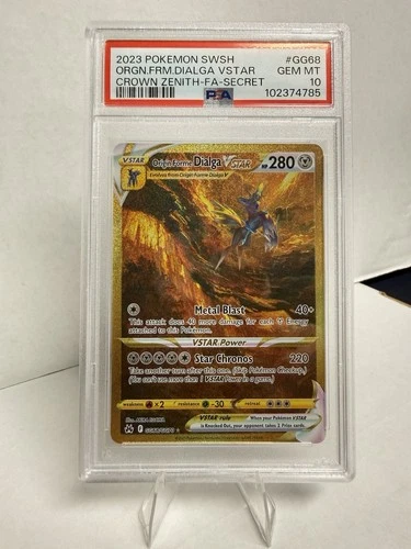 Pokemon TCG Origin Forme Dialga VStar GG68/GG70 Crown Zenith Ultra Rare PSA 10