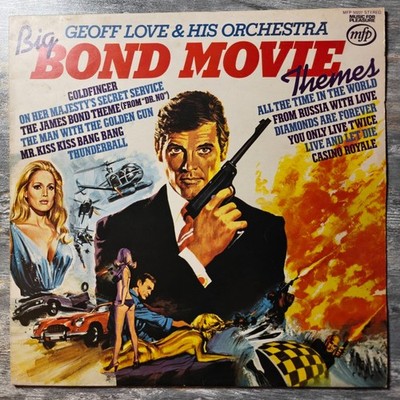 RARE Geoff Love Big Bond Movie Themes LP UK MFP 50227 James Bond OST Vinyl