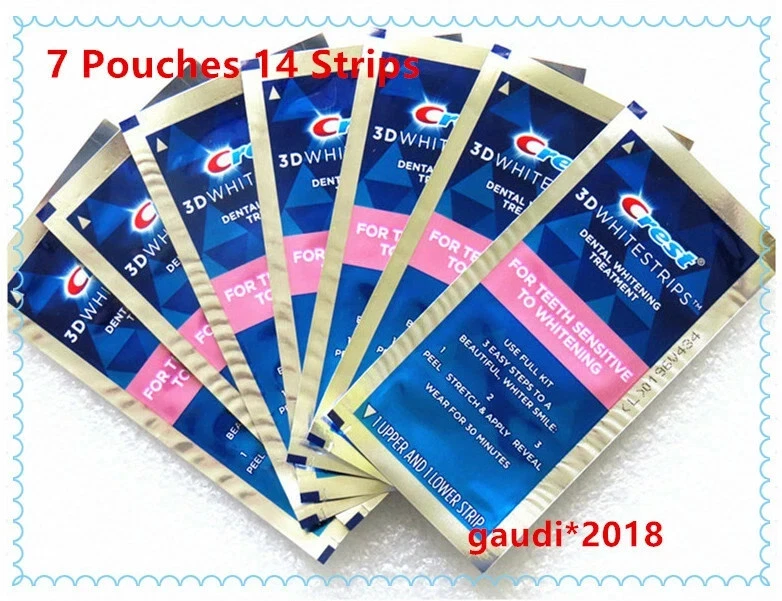 Bandes blanchissantes Crest3D White pour dents sensibles - Photo 2/4