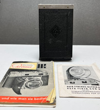 Vintage ICA Metal Film Plate Holder 9x12 Kodak Retina Agfa Flash Manuals