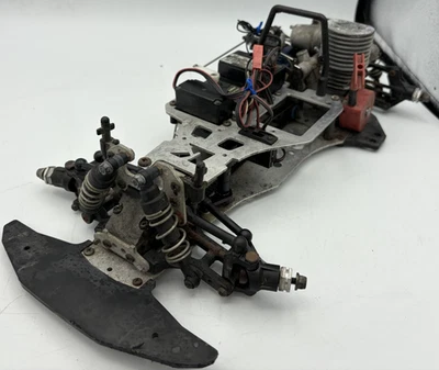 For parts Kyosho engine car Pure ten 4WD chassis vintage rare - image 1 of 4
