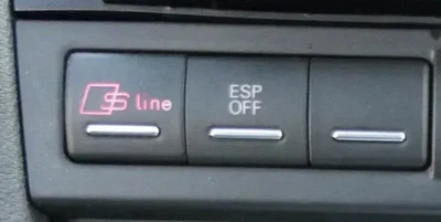 Audi A3 8P Schalter Knopf Abdeckung S-line ESP Blinddeckel - Bild 1 von 2