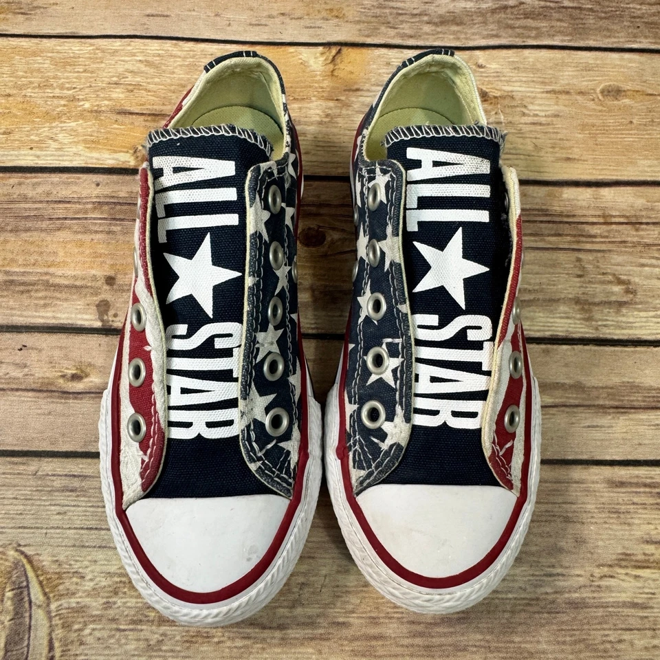 Zapatillas Patrióticas Converse Chuck Taylor All Star Unisex Niños Estrellas y Tiras 12 Foto 3 de 4