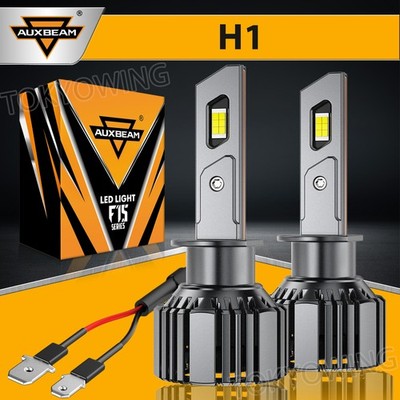 2x AUXBEAM H1 LED Headlight Kit High/Low Beam Bulbs 6500K 25000LM White Bright