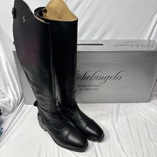 Blk TredStep Michelangelo Dress Boots Size L 9 US Calf Full 17” Height Reg 18⅓”