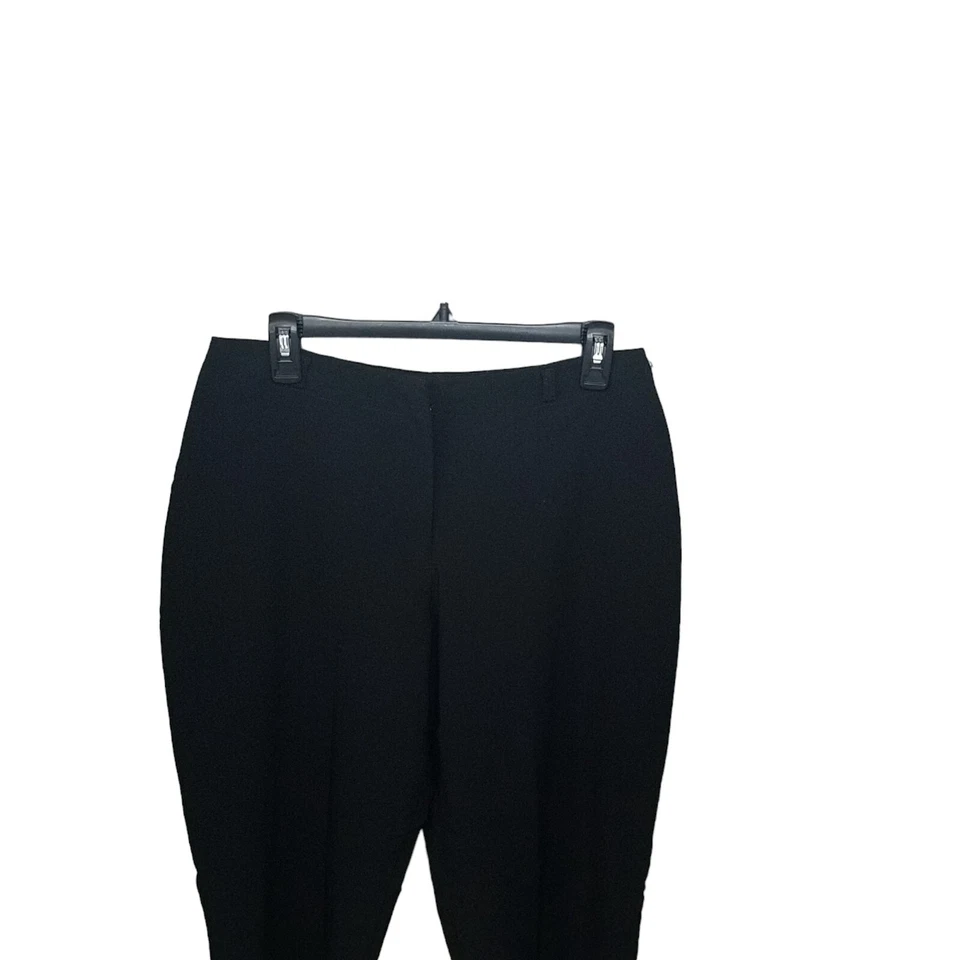 Pantalones de vestir elásticos lisos negros talla 10 Fashion Bug para mujer Foto 2 de 4