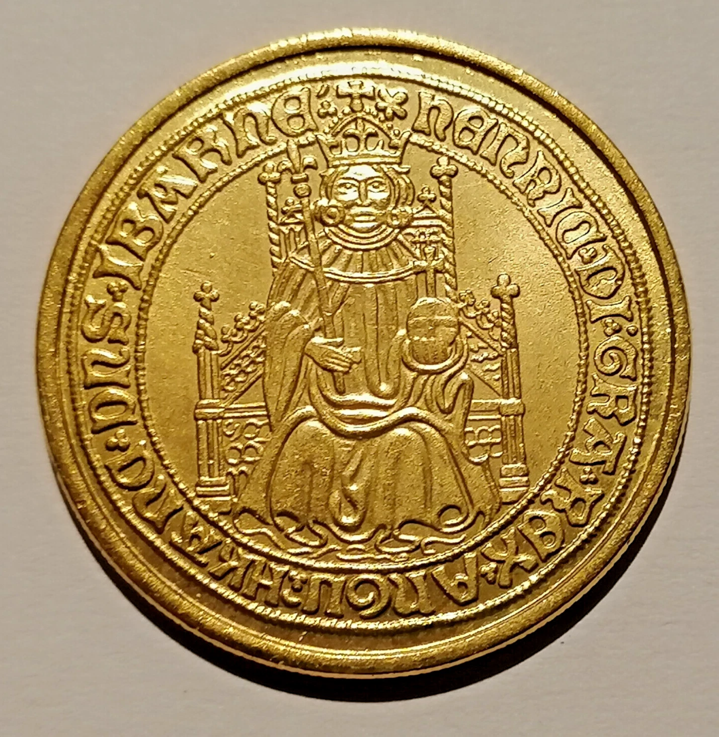 РЕТРО Генрих VIII 1538-41 Соверен 'Роза Тюдоров' Щит - Заполнитель пробелов *UK DISPATCH* - Изображение 2 из 4