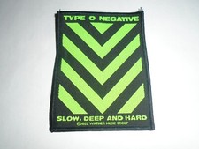 TYPE O NEGATIVE SLOW,DEEP,AND HARD WOVEN PATCH
