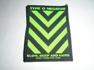 TYPE O NEGATIVE SLOW,DEEP,AND HARD WOVEN PATCH | eBay