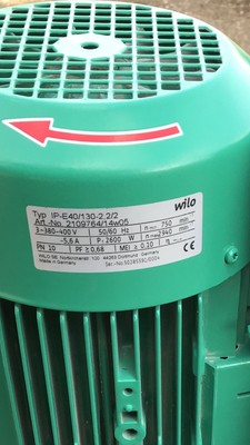 2109764 Dn40 In Line Pump 415v #1279 