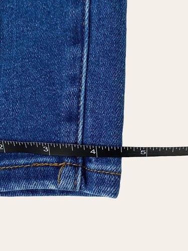 Skinny Fries Jeans Dark Blue Jeans Distressed Womens size 5 Skinny High Rise NWT - Picture 12 of 14