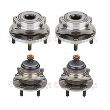 BCA Front Rear Wheel Bearing & Hub Assemblies Kit For Chrysler Dodge 4-Wheel ABS