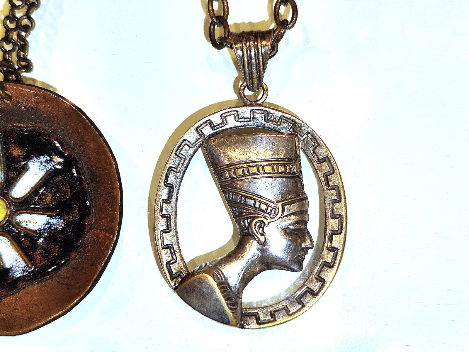 Locket Chains Bundle Mandala Sun Wheel Nophretite… - image 8