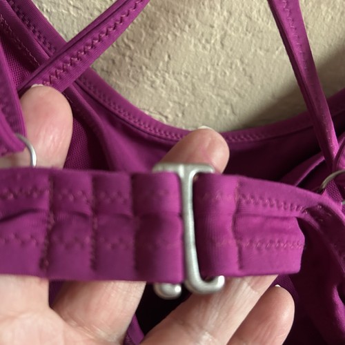 Athleta Tankini Flyaway Swim Top 36D/DD Purple - Picture 6 of 7