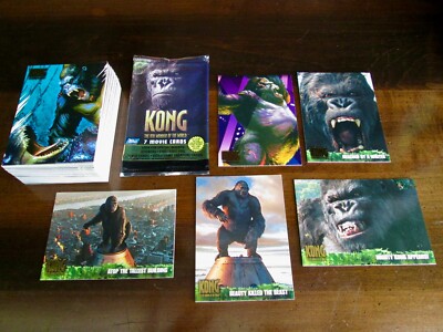 Topps 2005 King Kong 8th Wonder Of The World 1-80 Movie Base Card Set & Wrapper 