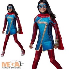 Ms. Marvel M&auml;dchen Kost&uuml;m Verkleidung Marvel Superheld Kinder Welttag des Buches Neu