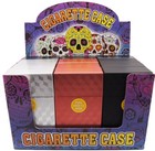 12 100 Size Push to Open Plastic Cigarette Case Cube Square Design 12 pack