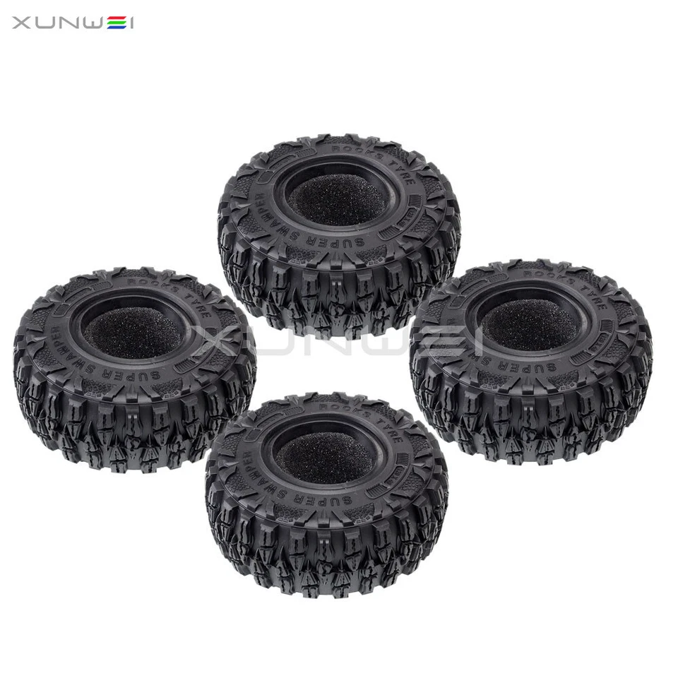 2.2" Rock Crawler Tyre Super Swamper Tire for RC Axial RR10 AX10 Wraith Losi HPI - Image 4 of 4