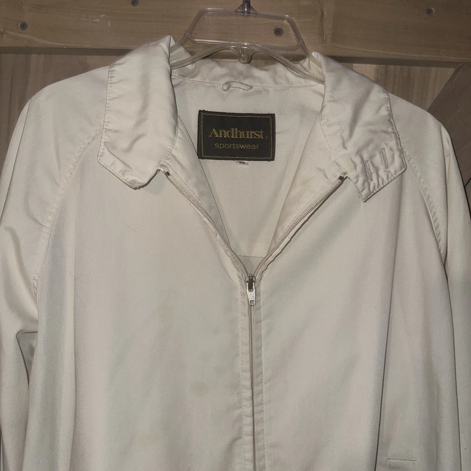 Chaqueta De Colección Andhurst Gris Cuadrada General Cremallera Luz Miembros Talla 46 Foto 3 de 4