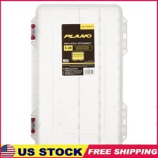 Large Clear Fishing Tackle Box Adjustable Storage Organizer Craft Supplies New