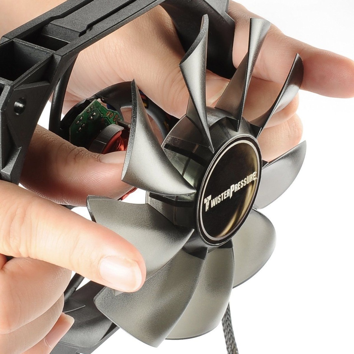 Enermax T.B.SILENCE 120mm LED Twister Cooling Fan, Black/Red UCTB12N-R