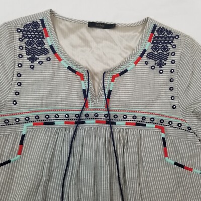 THML Embroidered Tunic Dress Casual Summer Spring Dress Size S THML Embroidered Tunic Dress Casual Summer Spring Dress Size S