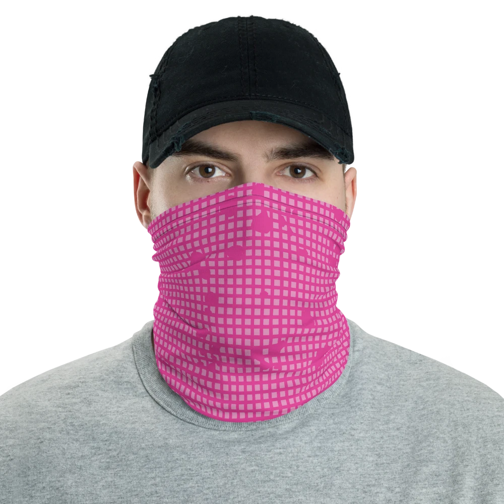 Pink Fictional Desert Night Ops Camouflage Neck Gaiter