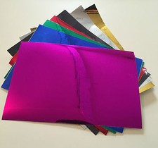 10 X A4 SHEET CHROME MIRRORED EFFECT STICKY BACK PLASTIC SIGN MAKING VINYL