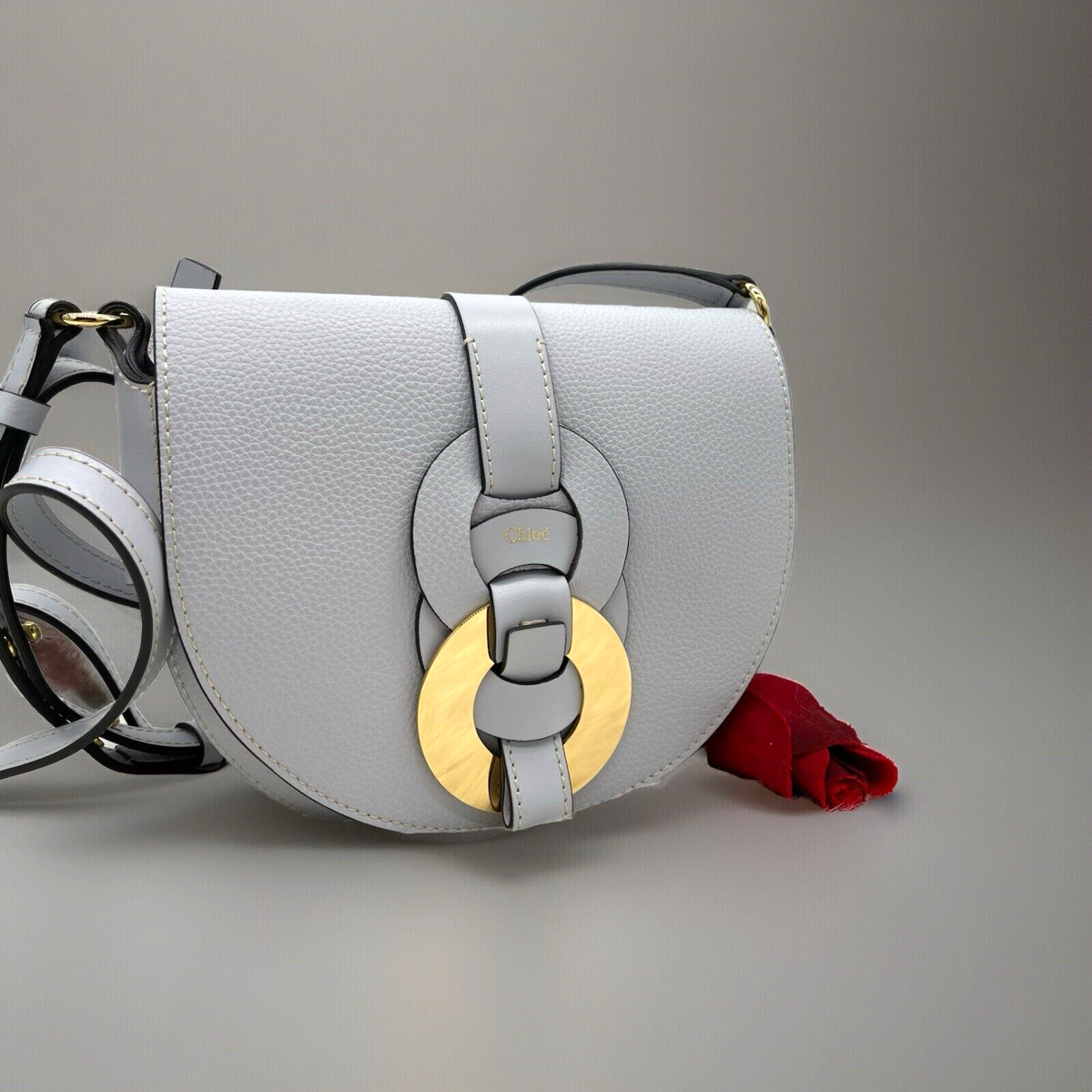 Chloe Darryl Saddle Bag CHLOÉ Darryl Small Raffia Shoulder Bag