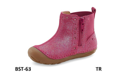 Stride Rite Unisex SM AGNES 2.0 Boot, Rubber Boots, 7.88 in Shaft, BERRY Size 3M