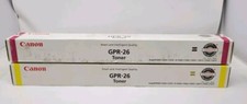 Lot of 2 Original OEM Canon GPR-26 Toners Yellow Magenta Genuine Sealed