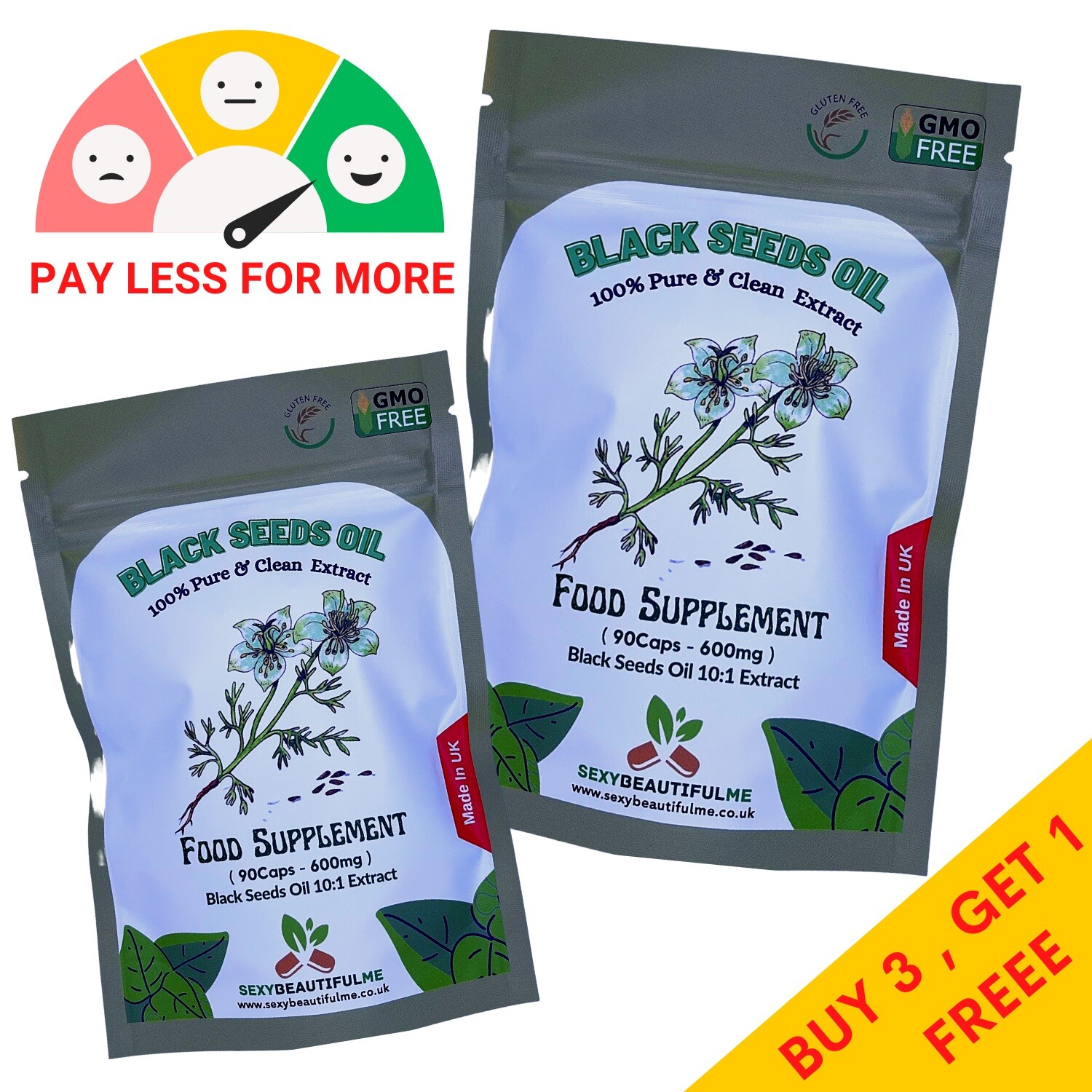 Original Black Seed Capsules organic 6000mg Vegan Capsules Black Whole